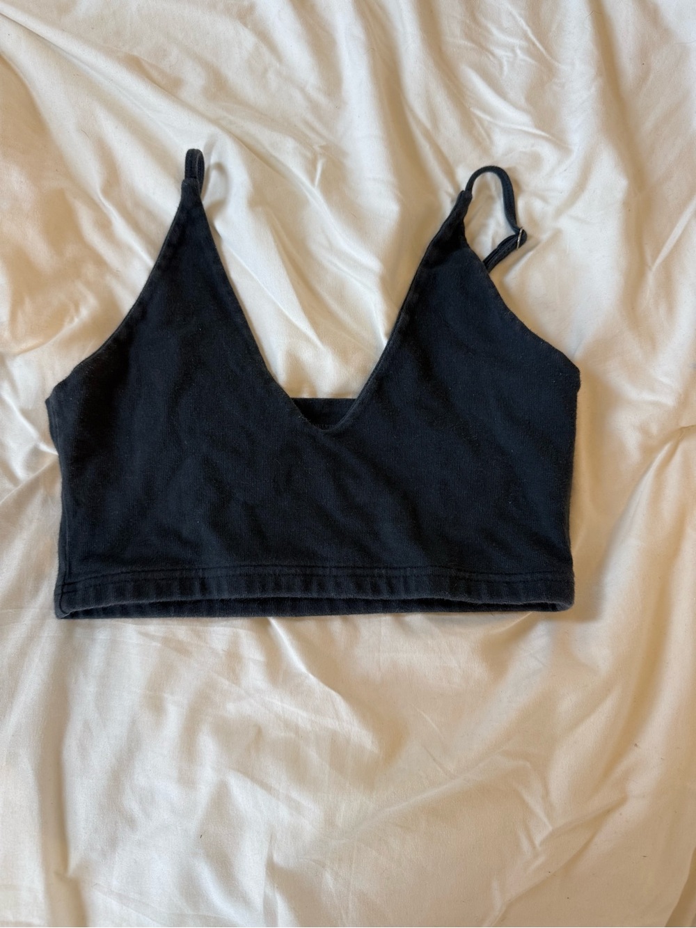 Brandy Melville Black V-Neck Bralette — Women Intimates & Sleepwear